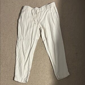 Old Navy Light Khaki Linen Pants